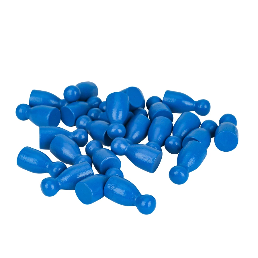 Free Sample Customized Board Game Component Metal Wooden Pawn Chess