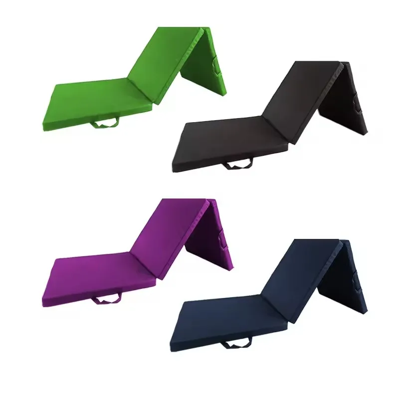 2' Thick tri fold mat folding panel mats gymnastics foldable mat for exercise