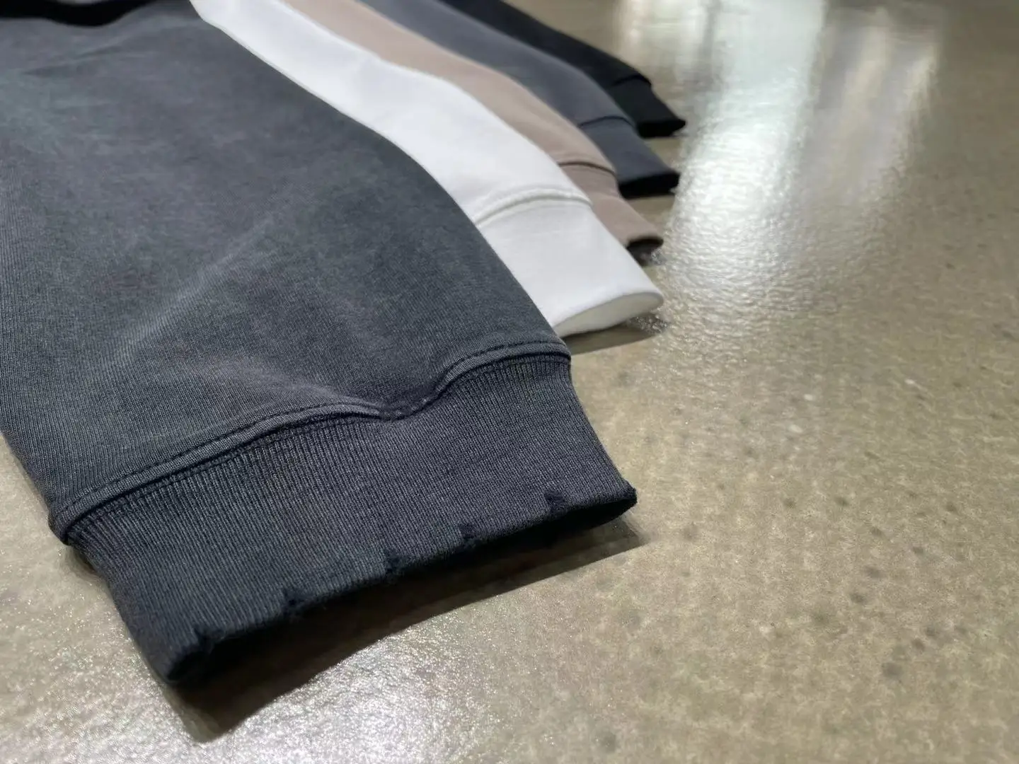 2021 New designer heavy weight cotton tshirt long sleeve mens blank oversized streetwear distressed t shirts