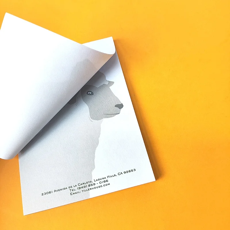 Custom Printed Private Brand A4 A5 A6 Office Business Notepads Stationery Notepad Writing Paper Note Memo Pads With Logo