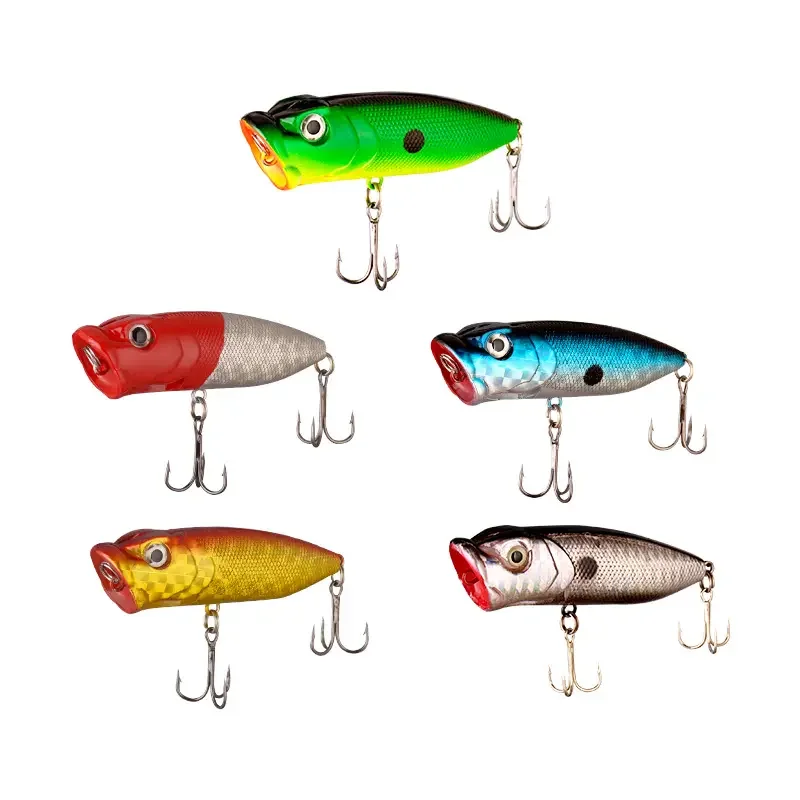 Palmer 12g 75mm top water fishing popper lure hard plastic floating popper fishing lures