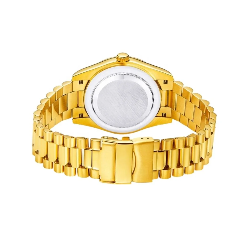 Men mechanical watch with night vision needle sapphire glass watches men wrist