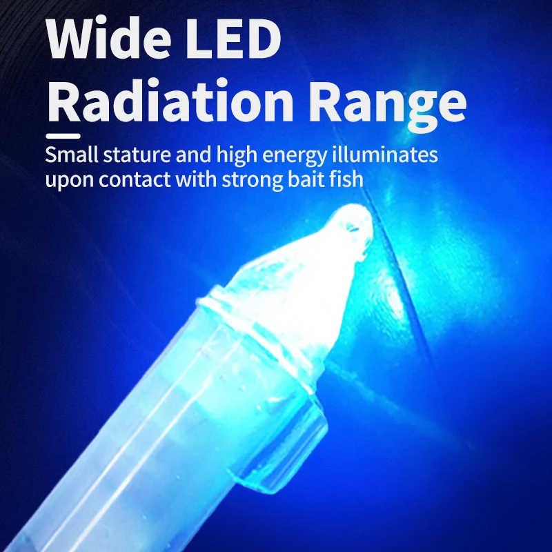 Deep Drop Fishing Light Attractor With Swivel LED Fishing Lures High Quality 5 Color Mini LED Underwater