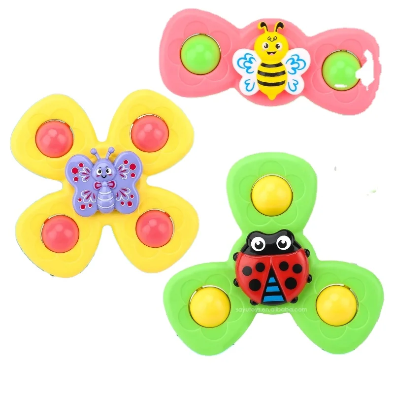 SY TOYS Tie-dye Fidget Spinner bath Toys Push Popper Pops-bubble Spinner Party Favor Sensory Fidget Toys