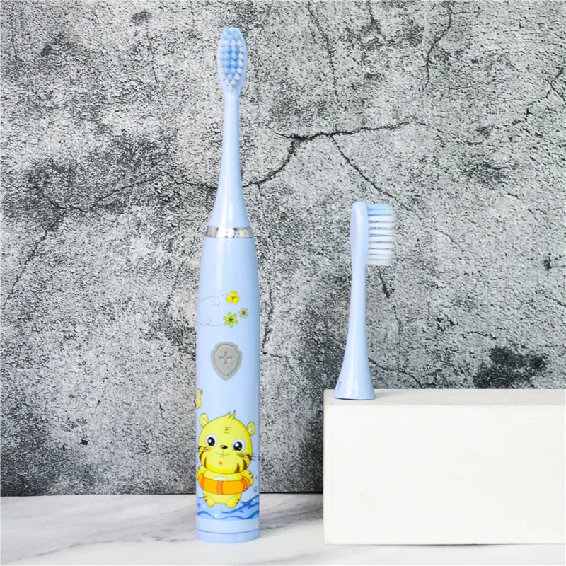 OEM Custom Battery Power Toothbrush Manufacturer Waterproof Cartoon Kids Electric Toothbrush for kids children