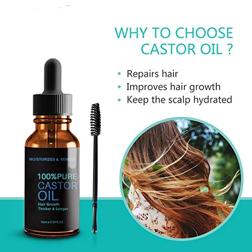 
Private Label Pure Organic Cold Pressed Castor Oil For Eyelashes, Hair, Eyebrows Growth 