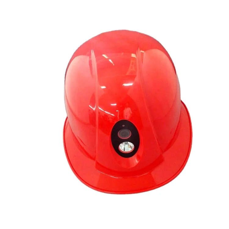 multi functional safety hard hat with full HD camera monitoring intercom for industrial miner workers