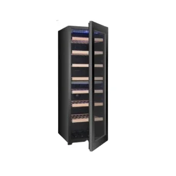 Dual Zone Compressor Wine Cellar Refrigerator Black Door Control In-Cabinet Wine Cooler Fridge