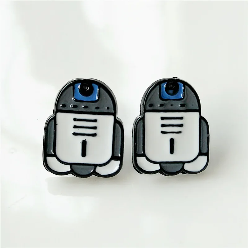 19 Designs War Custom Earring Fashion Personalised Rugratg Gowild Cartoon Alloy Enamel Stud Earrings