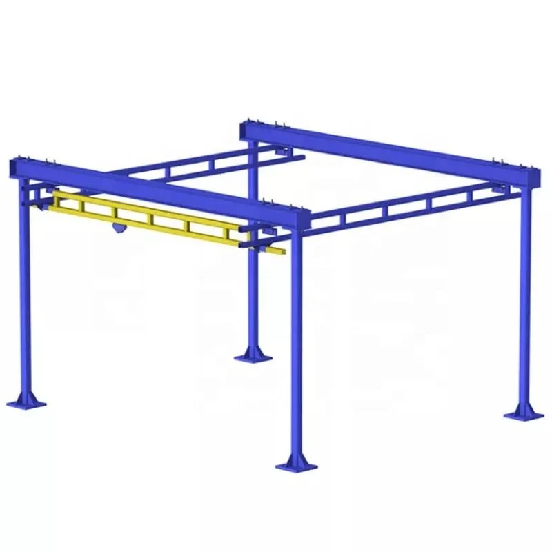 Overhead Crane System Flexible Beam Monorail Free Standing Light Bridge Crane light weight workstation crane
