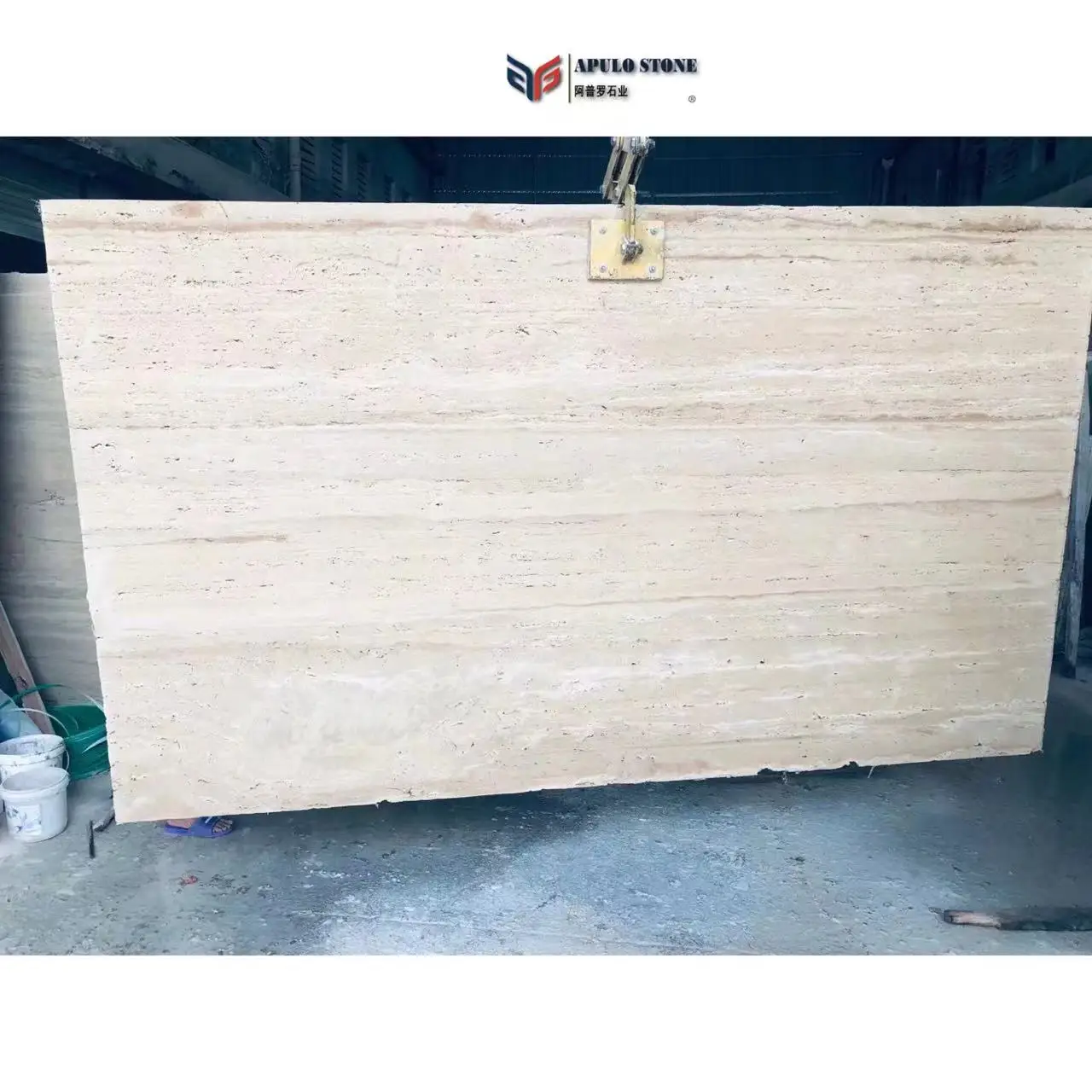Factory Direct Apulostone Large Stock Travertine Slab White Travertine Stone For Outdoor Wall Cladding Italy travertine