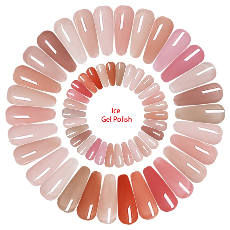 Wholesale UV Gel Kit Professional Nail Bulk Vacation Capacity Nail Gel polish Supplies Soak Off Ice Gel OEM