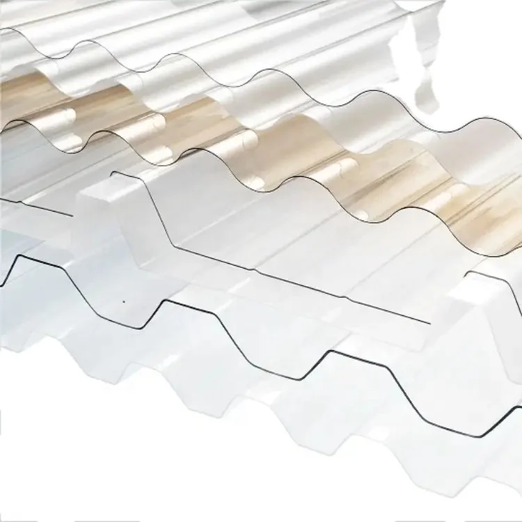 Hot Sale Clear Plastic Panels Polycarbonate Corrugated Sheet For Shed Green