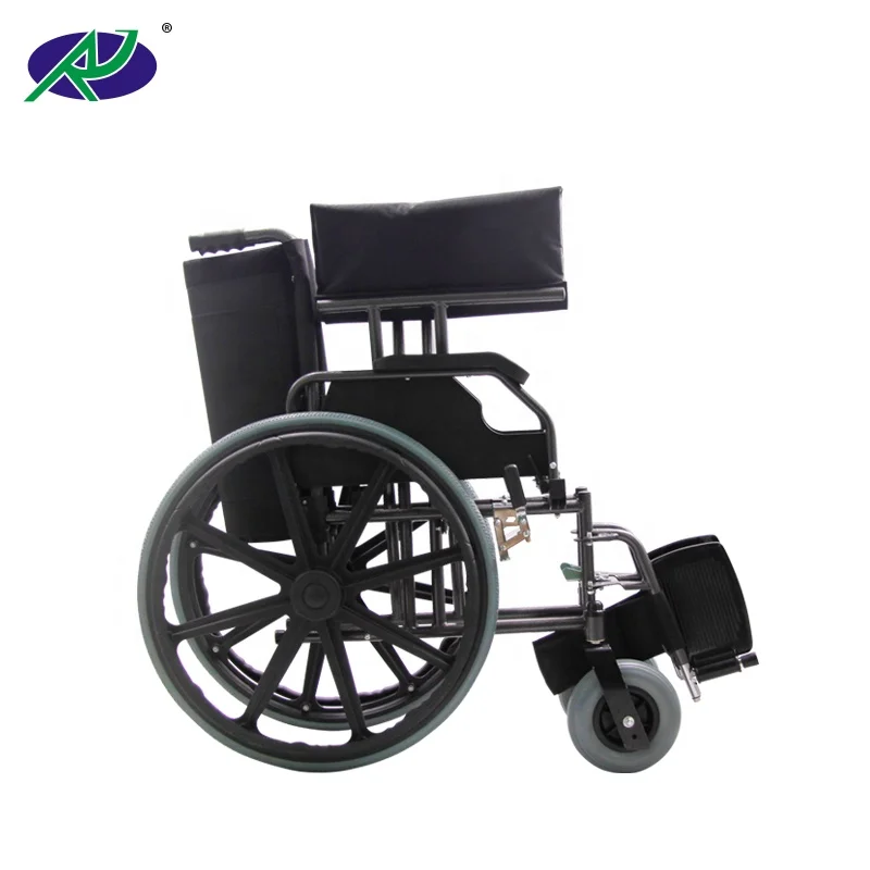 heavy weight width wheelchair Heavy Duty Steel Manual Wheelchair For Elderly