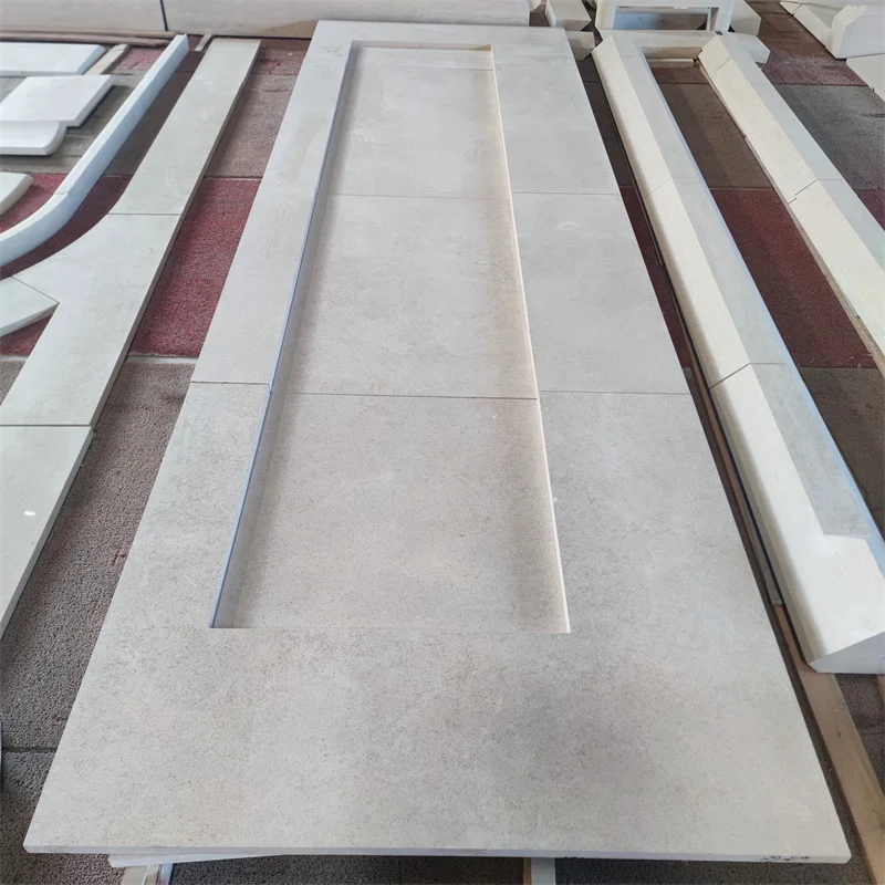 Polished Bronze Limestone Moleanos Beige Limestone Exterior Wall Cladding Slabs for Indoor/Outdoor Floor Tiles-1 Year Warranty