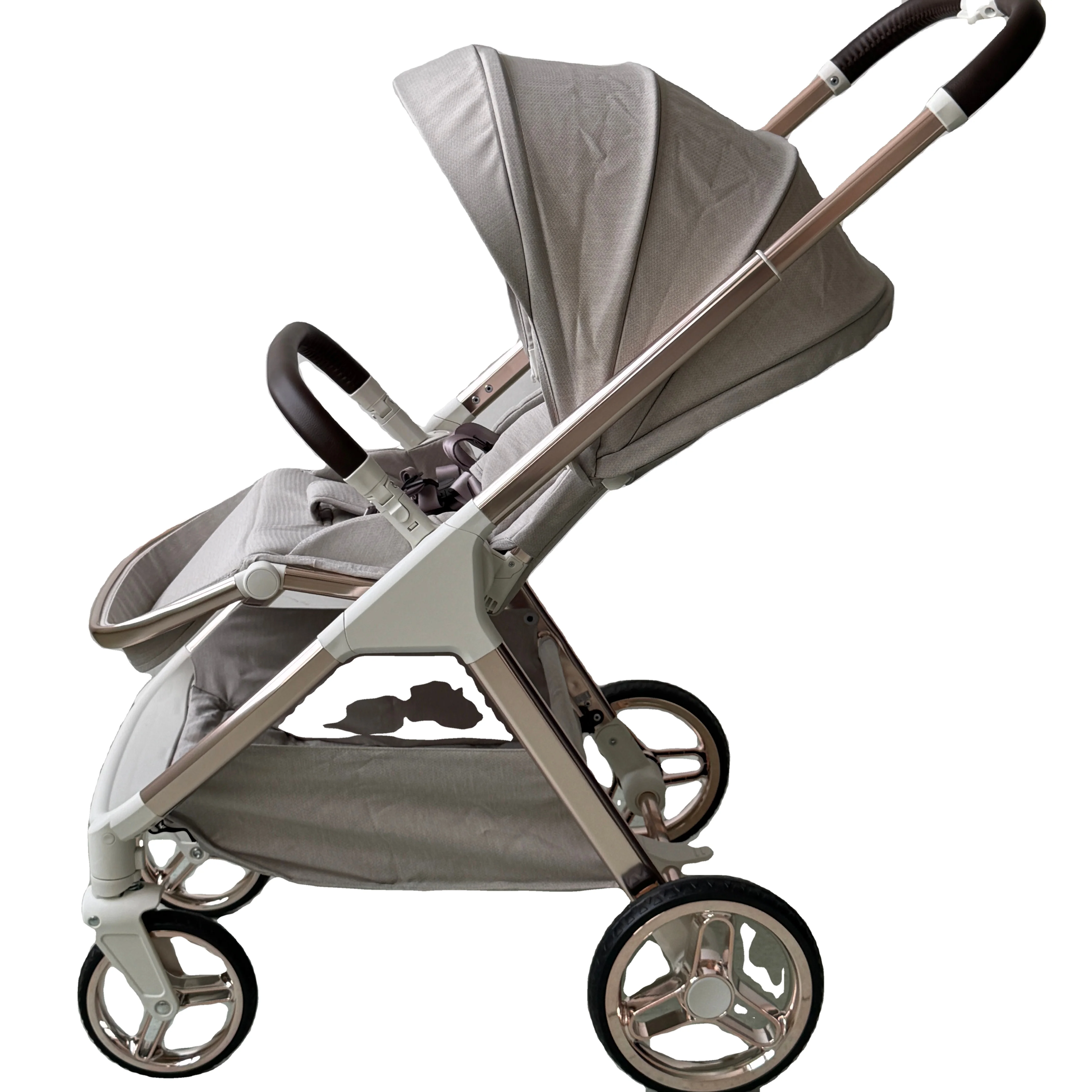 European style baby stroller folding travel stroller with big wheels and sun shades of suitable for 0-3 years old