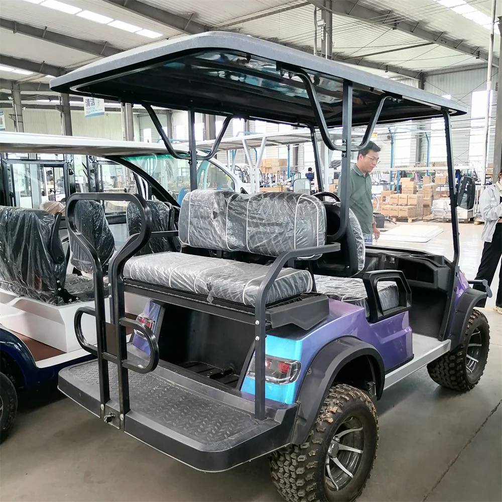 JERRY Electric Sightseeing Bus Golf Buggy 2 4 6 8 10 Seater Battery Operated Golf Car Kart for sale