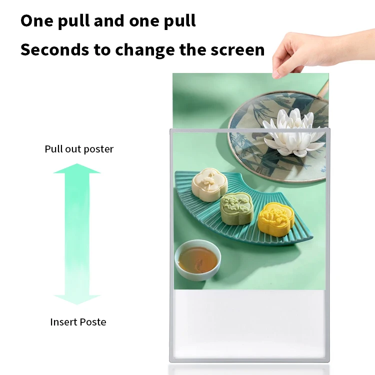 Custom size A1 Promotional LED light box 60.5*85CM 25.8w temper glass poster frame led advertising sign Menu light box indoor