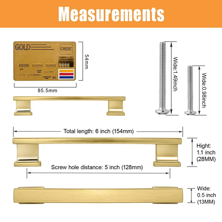 China Manufacturer European Market Best-Selling Brushed Gold Hardware Door Kitchen Drawer Cabinet Pulls Handles and Knobs