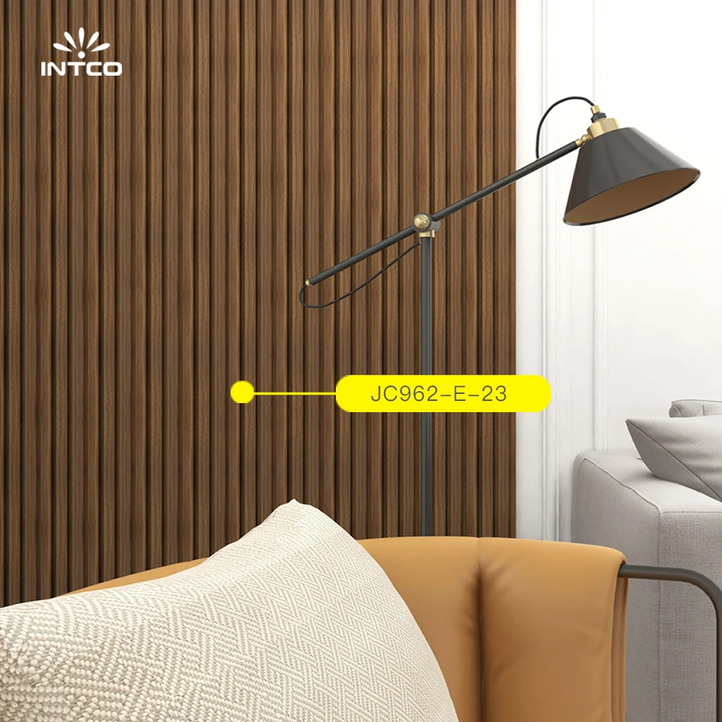 Intco New Arrival Easy to Install Interior Home Decorative Wood Texture Waterproof 3D Wall Panel