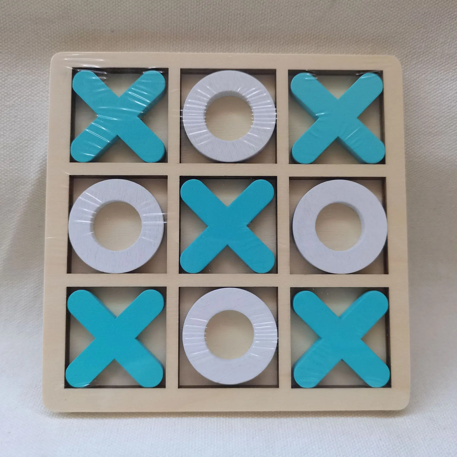 Оптовая продажа деревянная доска Tic Tac Toe XO настольная игрушка классические Семейные игры строительные блоки интерактивные шахматные игрушки