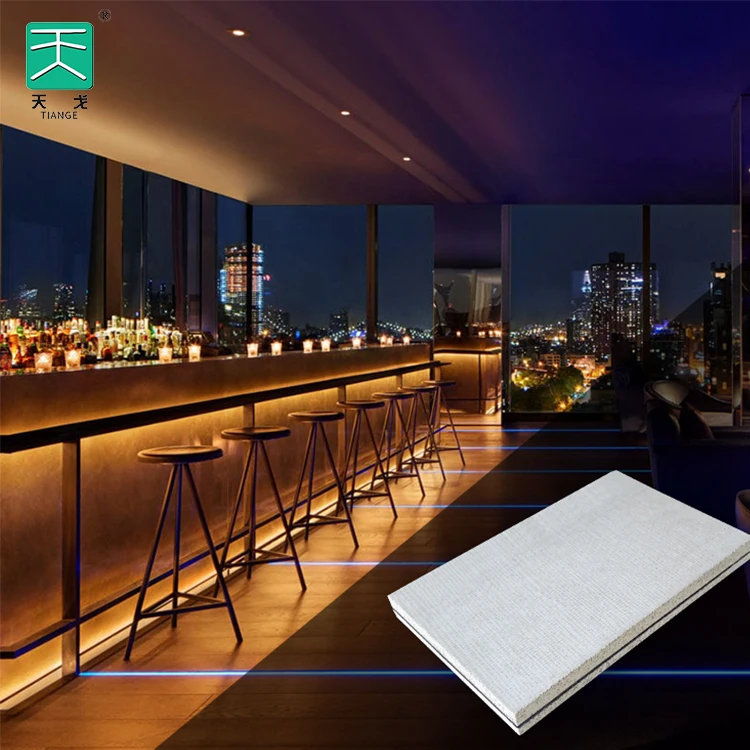 TianGe Best Internal Black Strong Sound Proofing Sheet Acoustic Pads Large Building Materials Insulation Panels For Studio Walls