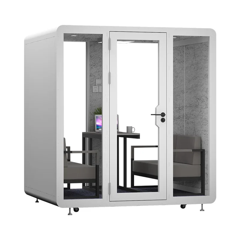 New Modern Soundproof Office Mobile Phone Pod Acoustic Portable Recording Booth Sound Proof