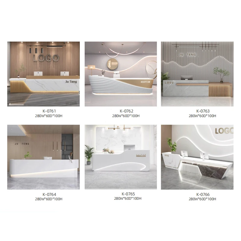 Bar Reception Desk 110.23' Home Bar Cafe Counter Wooden Table Top Coffee Restaurant Bar Counter Design for Sale