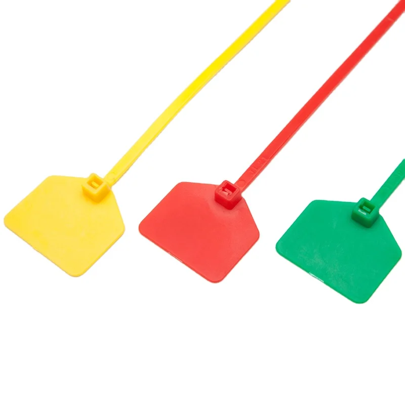 Free sample provide, high quality nylon66 electrical adjustable zip tags, self-locking plastic marker cable ties