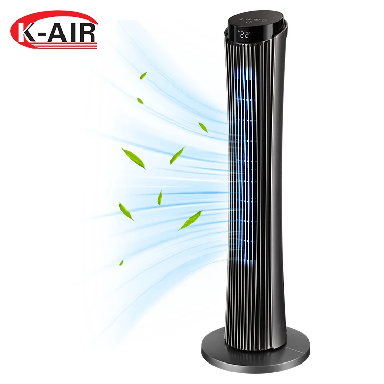 K-Air New Product Household Black Electric Fan With Timer Remote Control 3 Wind Speed Air Cooling Tower Fan