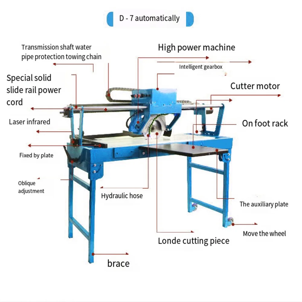 800 мм 1200 1800 мм портативная автоматическая электрическая машина для резки плитки и пола