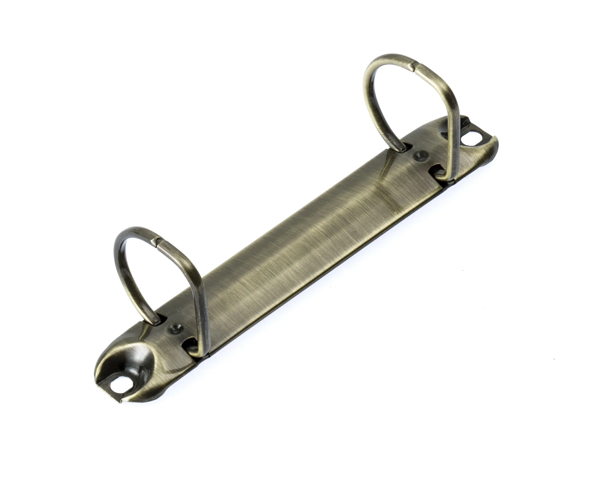 office stationery antique brass  silver 2 ring clip for paper