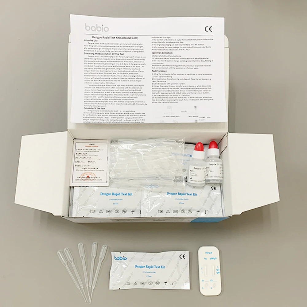 dengue fever blood rapid test kit quick results dengue igg igm combo test high quality rapid test kit dengue