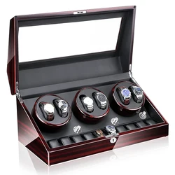 Automatic Watch Winder Box With Quiet Motor and Low Power Consumption Operation 6+10