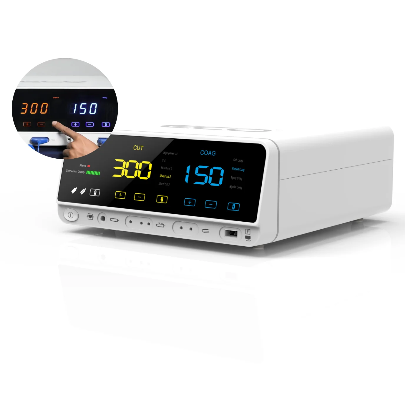 Diathermy monopoalr bipoalr 300w cauterization machine cut coagulation electrosurgical generator