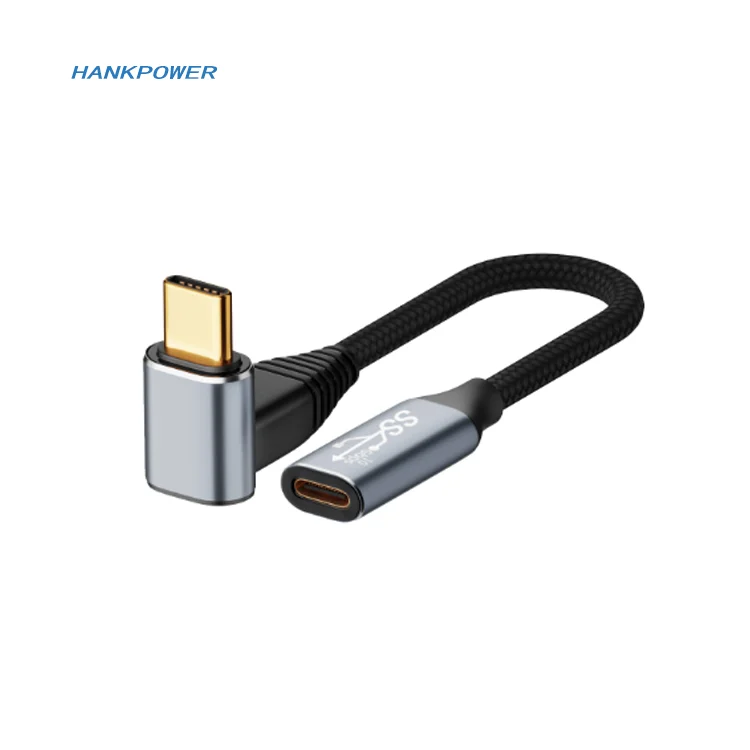 100W PD Fast Charging 5A 90 Degree USB Type C Male To Male Cable For Samsung Tablet Computer USB-C Charger
