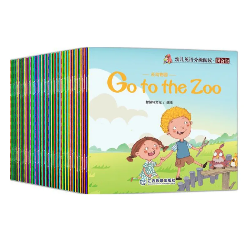 F000 60 Volumes Early Childhood English Storybook Graded Reader Picture Storybook Enlightenment Early Learning Storybook