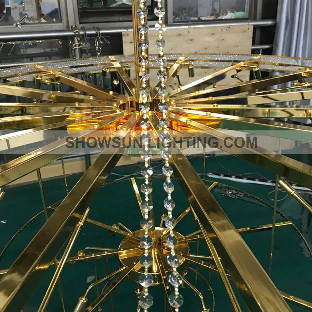 Large Hotel Crystal Lighting French Lustre Empire Chandelier