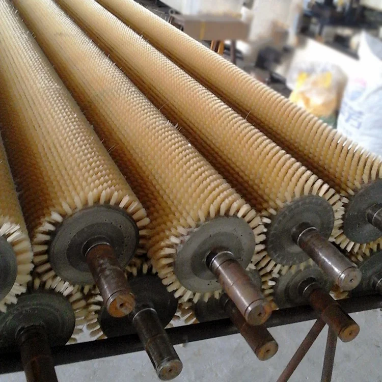 Nylon Roller Conveyor Belt Cleaner Rotary Cleaning Brush