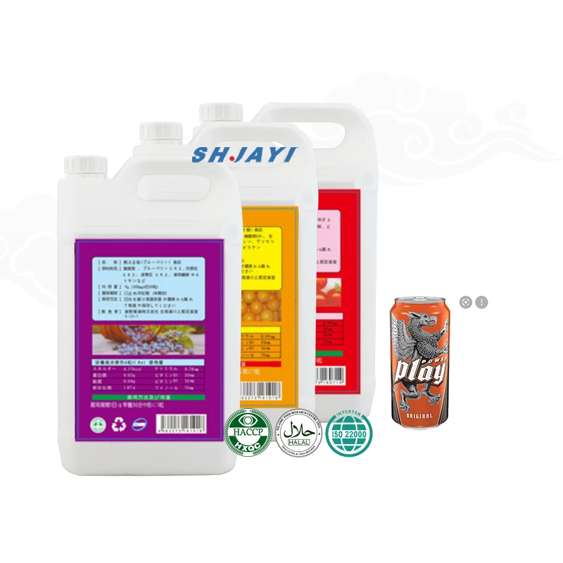 50 Times Concentrate Syrup for Making Energy Soft Beverage Power Play Carbonated Soda Drinks Production in