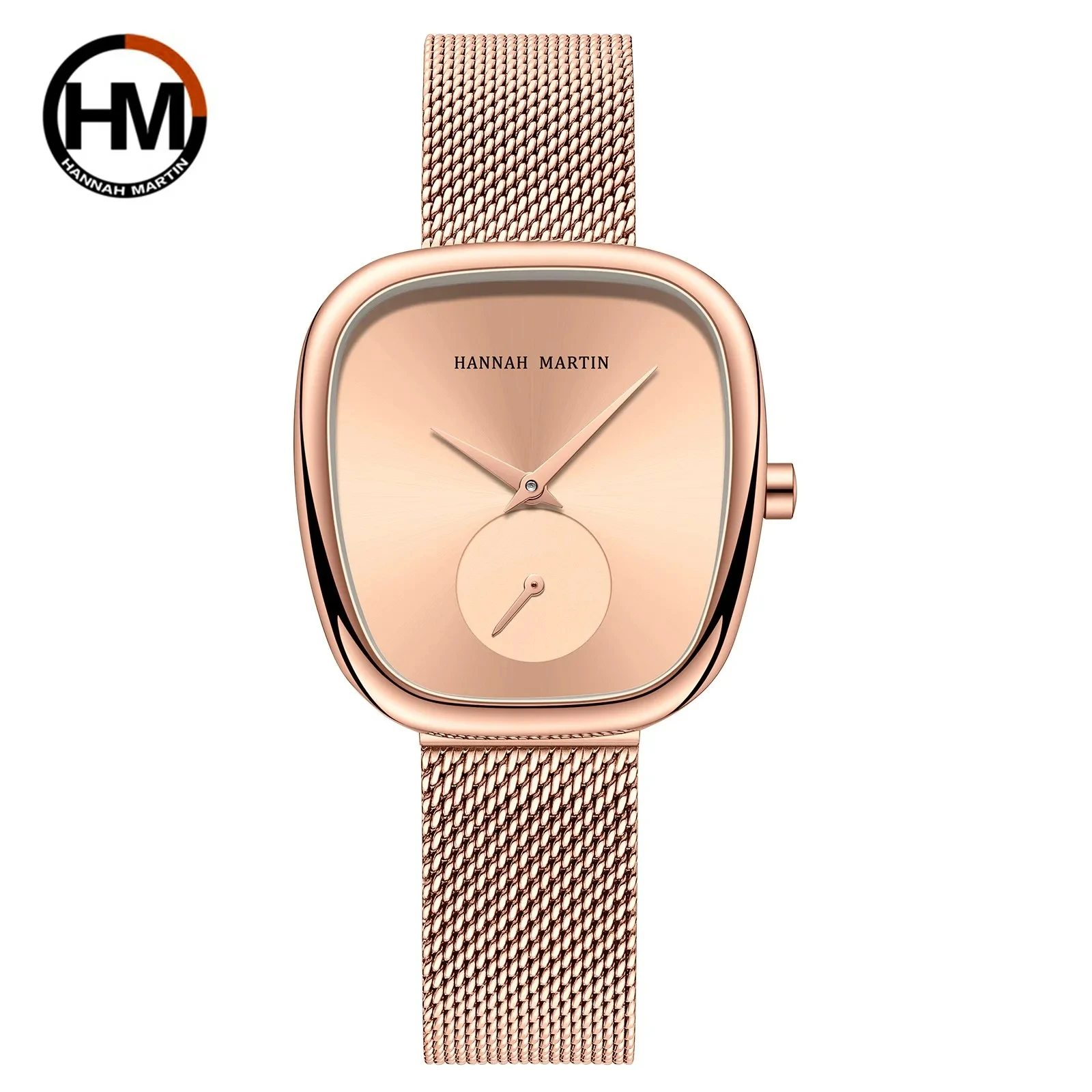 Hannah martin HM-1251 поступление модные повседневные наручные часы Tonneau простые элегантные женские кварцевые с браслетом для женщин
