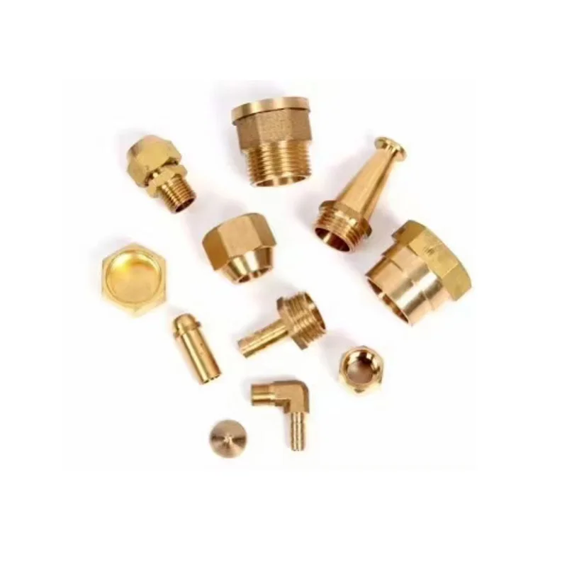 Factory Custom Screw Machine Product Brass Aluminum Stainless steel Automatic lathe CNC machining Knurled nuts