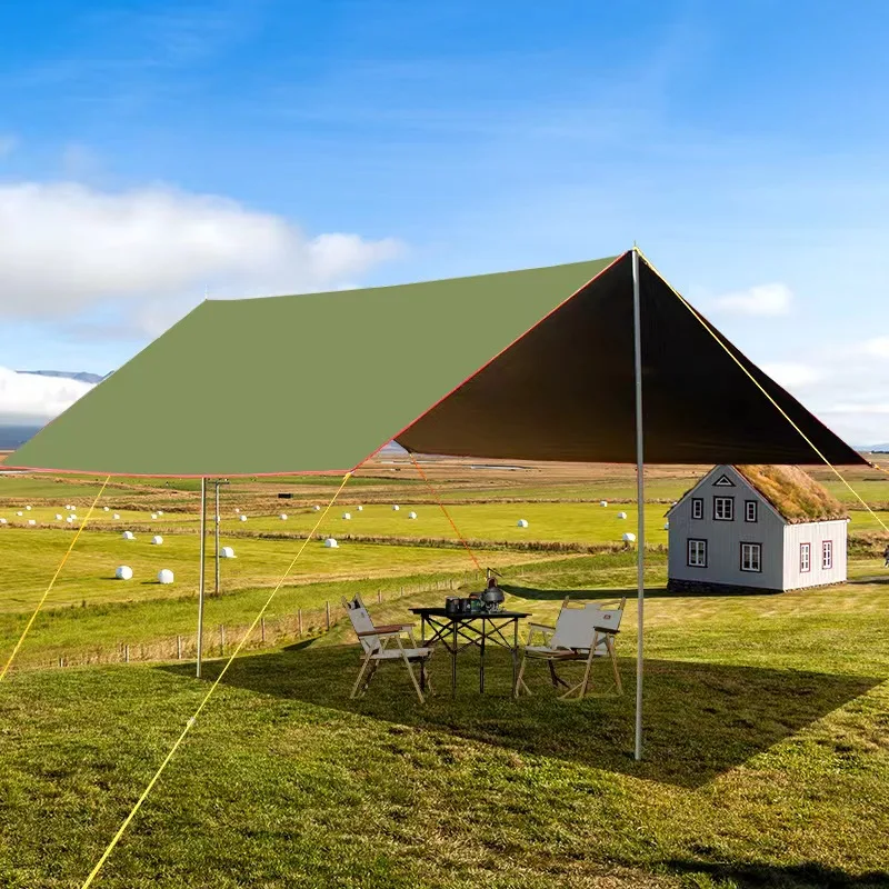 5m*4m Waterproof Ultralight Sun Shade Rain Fly Tent High Quality Camping Tarp Tent