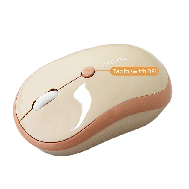 Stylish Mini 2.4G Wireless Connection BT Silent Mouse  With Nano Receiver