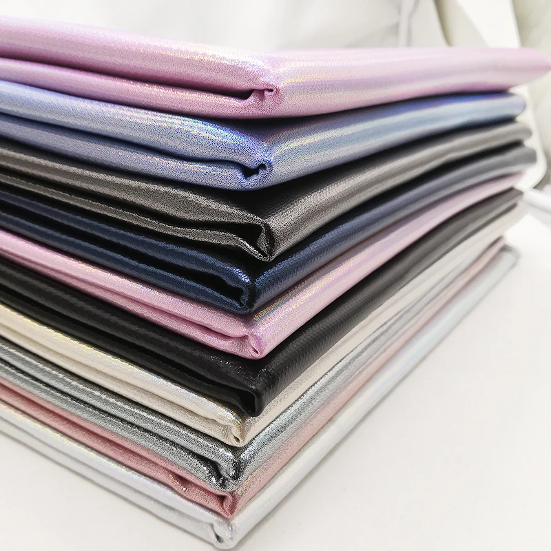 
Recycled Women Imitation Leatherette Leather Fabric Printed Faux Artificial Glitter Pu Pvc Leather For Making Bags 