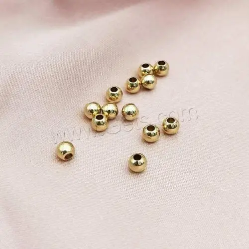 DIY CCB Plastic Beads Jewelry Making Bulk Bead Copper Coated Plastic Plated Golden 6mm 100PCs/Bag 1618005