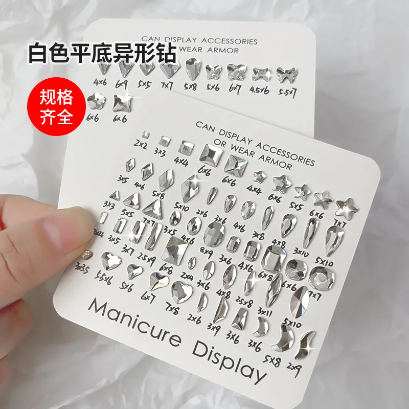 Non Hotfix Flatback Nail Art Decorations Super Shiny Crystal Flatback Rhinestones Nail Art K9 Crystal