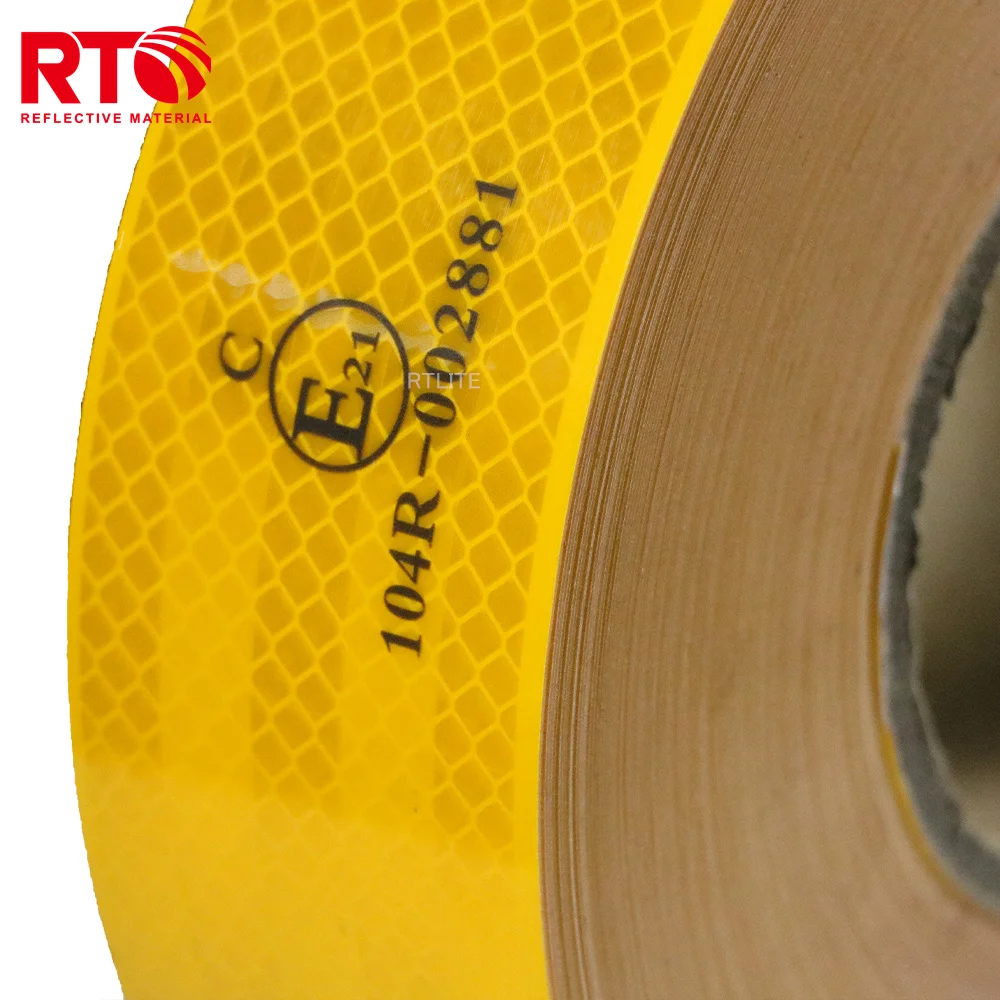 5.08cm*50m Professional Supplier For Acrylic/PMMA Reflector Reflective Sheet Sheeting Sticker With Adhesive for Truck Trailer