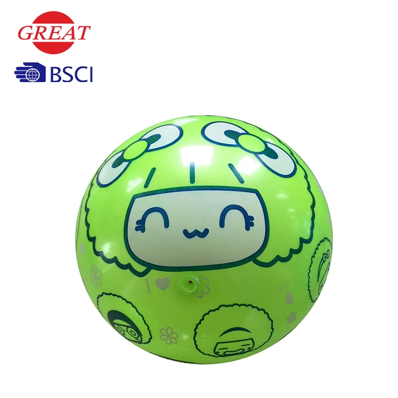 wholesale Inflatable Toy 20cm  PVC Children Handle exercise small yoga pilates ball with Print patterns and logos