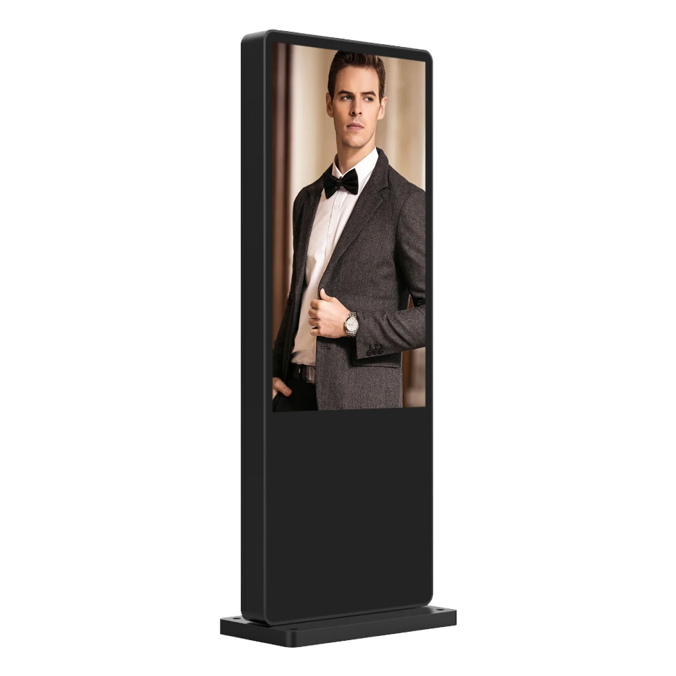 Outdoor advertising machine vertical LCD high brightness rain and acrylic led lighted outdoor led flexible panel display screen
